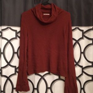 Loose neck turtleneck